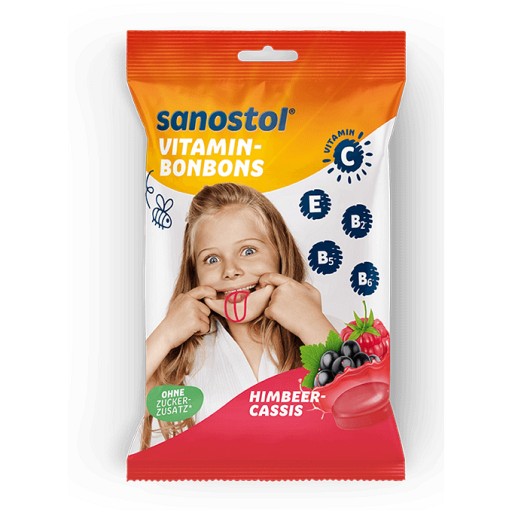 SANOSTOL Vitamin-Bonbons Himbeer-Cassis